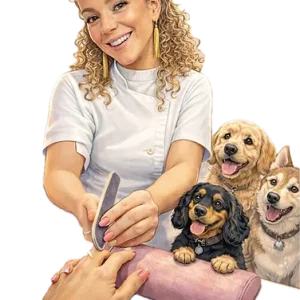 Illustratie van de drie honden van Nele