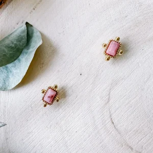 Oorstekers Studs - Febe Pink