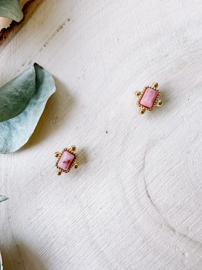 Oorstekers Studs - Febe Pink