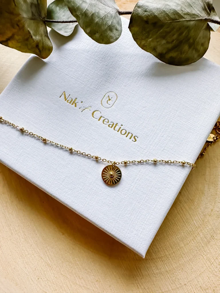Armband Bracel'its - Golden coin rvs